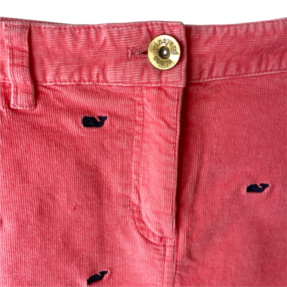 Vineyard Vines Squid Pink Cordoroy Whale Mini Skirt 8 - Picture 3 of 5